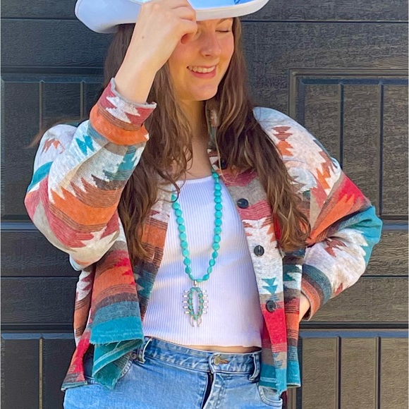 New boutique serape shacket jacket - Picture 14 of 16